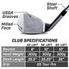 GoSports Tour Pro Golf Wedge Set - Includes 52 Degree Gap Wedge, 56 Degree Sand Wedge and 60 Lob Wedge Degree in Satin or Black Finish (Right Handed) view 2