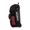 Boombah Rolling Superpack Baseball/Softball Gear Bag - 23-1/2" x 13-1/2" x 9-1/2" - Black/Cardinal - Telescopic Handle - Holds 4 Bats - Wheeled Version view 4