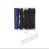 NZ Hi-Performance Dock Lines Bag Set | 3/8" x 15' Double Braided Nylon Dock Line with 12 Inch Eyelet | Dock Lines for Boats | Ropes for Boats (Black) view 1