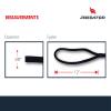NZ Hi-Performance Dock Lines Bag Set | 3/8" x 15' Double Braided Nylon Dock Line with 12 Inch Eyelet | Dock Lines for Boats | Ropes for Boats (Black) view 3