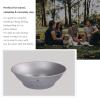 Boundless Voyage Ultralight Titanium Bowl Pan Plate Dish with Carry Bag Outdoor Camping Portable Tableware Cookware (Ti15165B (800ml Bowl)) view 4