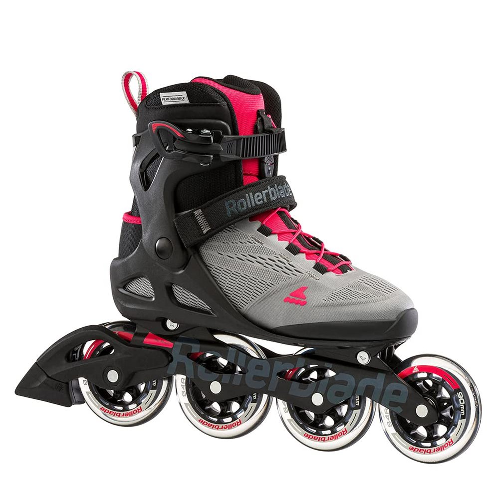 Rollerblade Macroblade 90 Women's Adult Fitness Inline Skate, Neutral Paradise Pink
