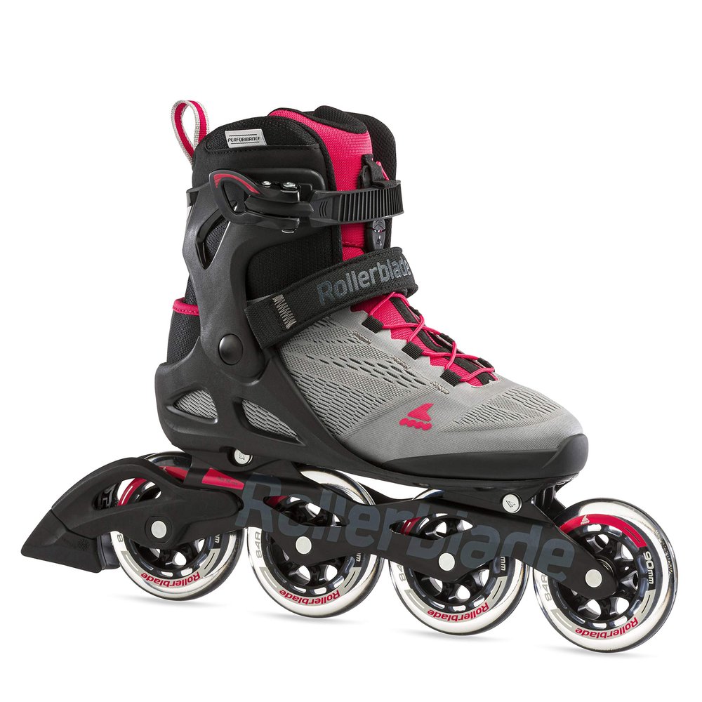Rollerblade Macroblade 90 Women's Adult Fitness Inline Skate, Neutral Paradise Pink