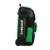 Boombah Rolling Superpack Baseball/Softball Gear Bag - 23-1/2" x 13-1/2" x 9-1/2" - Black/Kelly Green - Telescopic Handle - Holds 4 Bats - Wheeled Version view 3