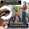 KOHLBURG Security Chain Lock [Sold Secure Gold]  4ft Long Bike Chain with 4 Keys  Heavy Duty Bike Lock 0.33"  for Bicycle Ebike & Motorcycle  Motorbike & Scooter Anti Theft view 2