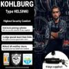 KOHLBURG Security Chain Lock [Sold Secure Gold]  4ft Long Bike Chain with 4 Keys  Heavy Duty Bike Lock 0.33"  for Bicycle Ebike & Motorcycle  Motorbike & Scooter Anti Theft view 3