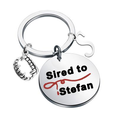CENWA Vampire Inspired Jewelry Mystic Falls Gift Sired to Damon Keychain Team Salvatore Gift (Sired to Stefan k)