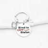 CENWA Vampire Inspired Jewelry Mystic Falls Gift Sired to Damon Keychain Team Salvatore Gift (Sired to Stefan k) view 4