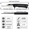 OERLA TAC OLK-035PK Outdoor Knife Fixed Blade Camping Hunting Survival Field Knife 420HC Full Tang Steel Blade with Kydex Sheath and EDC Tactical Belt Clip view 2