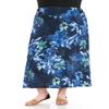 LEEBE Women's Plus Size Maxi Skirt (1X-5X) (Small, Black) view 2