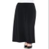 LEEBE Women's Plus Size Maxi Skirt (1X-5X) (Small, Black) view 3
