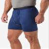 KingSize Men's Big & Tall Performance Flex Boxer Briefs - 5XL, Black view 3