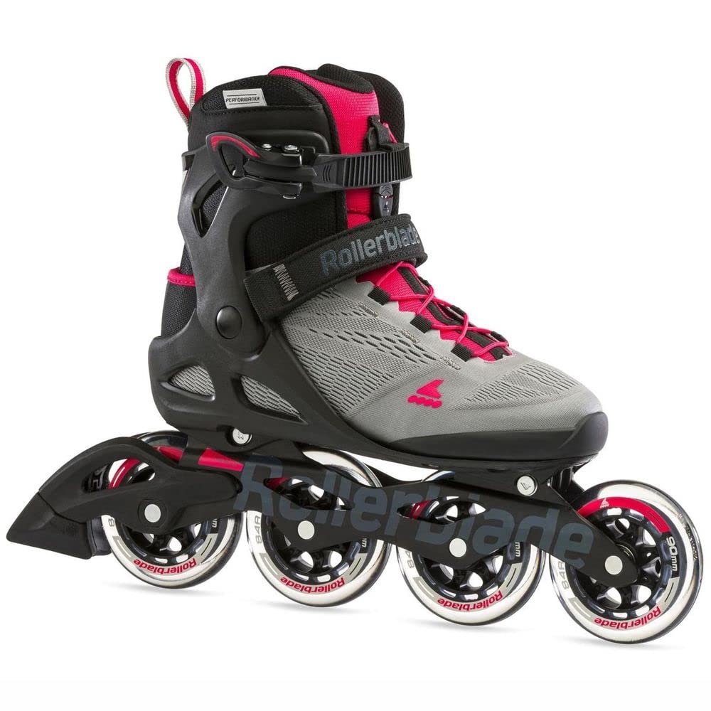 Rollerblade Macroblade 90 Women's Adult Fitness Inline Skate, Neutral Paradise Pink