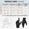 TRIWONDER Kids Winter Gloves for Boys Girls Cold Weather Ski Snow Warm Gloves Running Cycling Sports Bike Gloves (Black, L (9-12 Years Old)) view 2