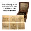 Engraved Brass Desk Compass Keepsake in Wooden Box  Inspirational Personalized Compass Gift for Graduation, Baptism, Confirmation, Mentor, Leadership, Employee Appreciation (Design My Own) view 4