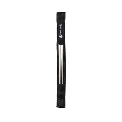 Snow Peak Titanium Chopsticks - Essential & Durable Camping Cutlery - Titanium Chopsticks with Carry Case for Convenient Storage & Packing - Utensils for Camping, HIking & Home - Silver