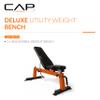 CAP Barbell Deluxe Utility Weight Bench, Orange view 2