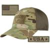 Condor MESH Fitted Cap Bundle (USA Front & Back Patches) - Multicam- Large/XL view 1