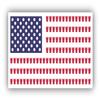 Beer Pong Drinking Game American Flag Vinyl Sticker Decal view 1