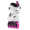 Rollerblade Apex Junior Adjustable Fitness Inline Skate, White & Pink view 3