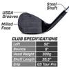 GoSports Tour Pro Golf Wedges - 52 Degree Gap Wedge in Black Finish (Right Handed) view 3