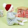 Yinxiang Jie Christmas Knitted Hat for Baby,Santa Hat for Kid Toddler Baby,Soft Warm Baby Beanie Knit Hat Red view 3