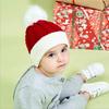 Yinxiang Jie Christmas Knitted Hat for Baby,Santa Hat for Kid Toddler Baby,Soft Warm Baby Beanie Knit Hat Red view 4