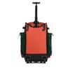 Boombah Rolling Superpack 2.0 Baseball / Softball Gear Bag - 23-1/2Inch x 13-1/2Inch x 9-1/2Inch - Dark Green/Orange - Telescopic Handle - Holds 4 Bats - Wheeled Version , One Size view 2