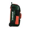 Boombah Rolling Superpack 2.0 Baseball / Softball Gear Bag - 23-1/2Inch x 13-1/2Inch x 9-1/2Inch - Dark Green/Orange - Telescopic Handle - Holds 4 Bats - Wheeled Version , One Size view 3