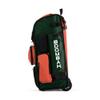 Boombah Rolling Superpack 2.0 Baseball / Softball Gear Bag - 23-1/2Inch x 13-1/2Inch x 9-1/2Inch - Dark Green/Orange - Telescopic Handle - Holds 4 Bats - Wheeled Version , One Size view 4