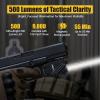HiLight Tactical P3BGL Blue Laser 500 Lumens Flashlight w Strobe & Dual (Blue/Green) Beam, Military-Grade Aluminum & Magnetic Charger, Gun Rail Mount for Glock, Sig, S&W, Laser IIIA <5mw view 2