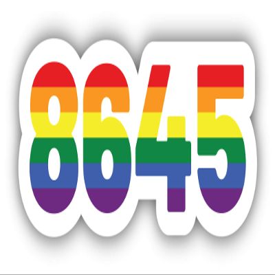 8645 LGBT Vinyl Sticker Decal
