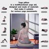 NGT new guide steps Yoga Bolster Pillow for Meditation and Support - Rectangular Yoga Cushion Foam Wedges Washable Suede Pillowcase for Men and Women with Carry Handles.(Grey Soft fabric) view 4