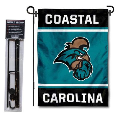 Coastal Carolina Chanticleers Garden Flag with Stand Holder