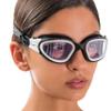 AqtivAqua Swimming Goggles Swim Goggles for Adults Men Women Kids Youth Girls Boys Children DX (Clear-Lenses White/Black-Frame) view 1