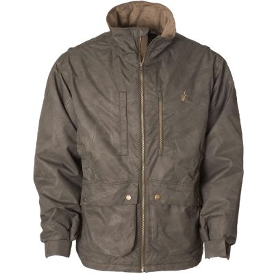 Avery Men's Heritage Sportsman's Field Coat | Waterproof Cold Weather Hunting Jacket w/Coral Fleece Collar & Storage Pockets, Marsh Brown, Small