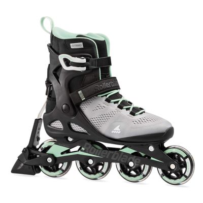 Rollerblade Macroblade 80 ABT Women's Adult Fitness Inline Skate, Glacier Grey/Mint, Performance Inline Skates