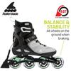 Rollerblade Macroblade 80 ABT Women's Adult Fitness Inline Skate, Glacier Grey/Mint, Performance Inline Skates view 3