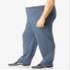 KingSize KS Sport Men's Big & Tall Wicking Fleece Open Bottom Pants - Big - 8XL, Navy Marl view 2