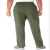 KingSize KS Sport Men's Big & Tall Wicking Fleece Open Bottom Pants - Big - 8XL, Navy Marl view 3