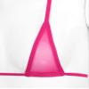 ACSUSS Women's Brazilian Mesh Sheer Extreme Halterneck Micro Bikini Bra Top with G-String Swimsuit Hot Pink One Size view 4