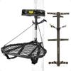 Hawk Ranger Traction Mud Camo 3 Pack Climbing Sticks with Durable Steel Hang On Hunting Treestand and Full Body Safety Harness view 1
