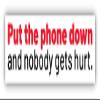 Put The Phone Down Vinyl Sticker Decal view 1