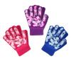 Evridwear Girls Magic Stretch Gripper Winter Gloves, Kids Gloves Warm One Size 3 Pair Pack Assortment (3 Pairs Camo, 4-6Years) view 1