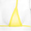 ACSUSS Women's Brazilian Mesh Sheer Extreme Halterneck Micro Bikini Bra Top with G-String Swimsuit Yellow One Size view 4