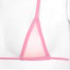 ACSUSS Women's Brazilian Mesh Sheer Extreme Halterneck Micro Bikini Bra Top with G-String Swimsuit Pink One Size view 4