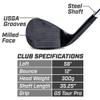 GoSports Tour Pro Golf Wedges - 56 Degree Sand Wedge in Black Finish (Right Handed) view 3