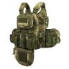 YAKEDA Tactical Training Vest with PALS System - Multi-Pocket Adjustable Straps Quick-Release Buckle for Hunting (US, Alpha, One Size, Regular, Regular, Light Green) view 1