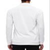 MoFiz Men's Long Sleeve Quarter Zip Pullover Polo Shirts Quick Dry Rash Guard Outdoor Hiking Running Shirts White view 2