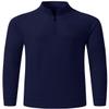 MoFiz Men's Long Sleeve Shirts Quarter Zip Pullover Men's Polo Shirts Quick Dry Rash Guard Outdoor Hiking Running Polo Shirts for Men Navy view 1